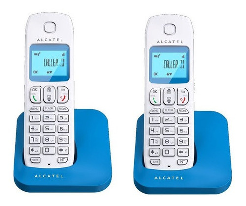Teléfono Inalámbrico Mesa Alcatel E-130 Duo 2 Terminales 