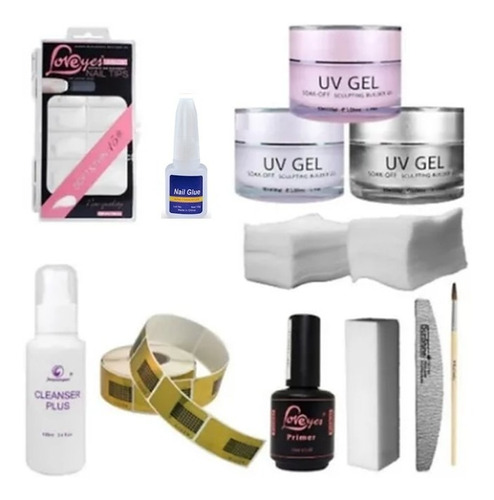 Kit Uñas Gel Profesional Completo