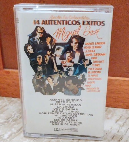 Cassette De Miguel Bosé: 14 Auténticos Éxitos, Original 