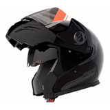 Casco Hawk Rs5 Vector Rebatible Negro Brillante M - Om