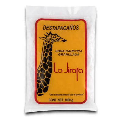Sosa Caustica 100% Escamas Bolsa 1.0kg La Jirafa Fru Y Veu | Envío gratis