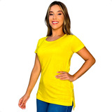 Blusa Feminina Shirt Viscolycra Treino Academia Cobre Bumbum