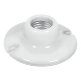 Portalampara Porcelana Circular 3.5'' Voltech 46523 Color Blanco