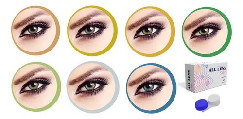 Lentes De Contato Bimestral Colorida All Lens Soft +estojo | MercadoLivre