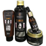 Shampoo Barba Cabelo Grisalho Branco + Balm + Óleo + Pomada