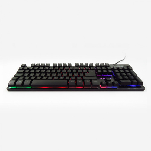 Teclado Gamer Aureox Battletag Gk400 Rgb Usb Pc Gaming