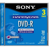 Sony 8cm Dvd-r Con Hangtab (paquete De 3)