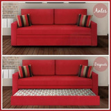 Sillon Divan Sofa Cama 3 Cuerpos Chenille Antidesgarro 