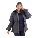 Campera Mujer Talles Grandes Capucha Abrigada Matelasse 