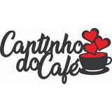 Placa Cantinho Do Café Decorativa Cozinha Coração