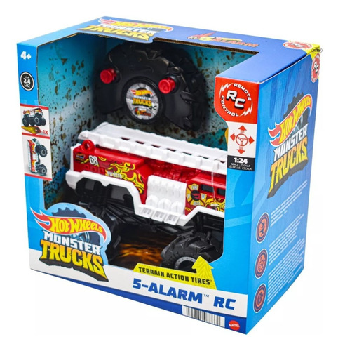 Vehículo Rc Hot Wheels Monster Trucks 5-alarm 