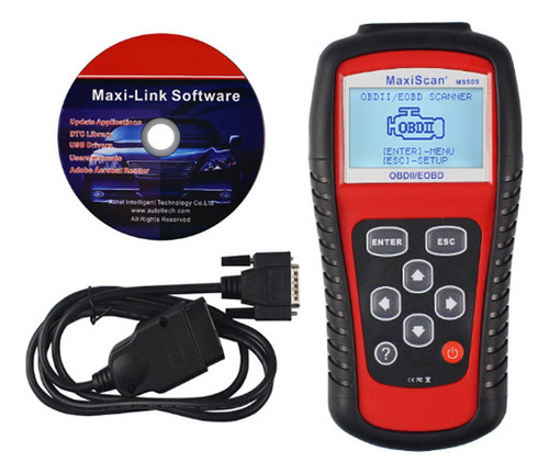 Escáner Automotriz Autel Ms509 Universal Obd2 Engine Transm