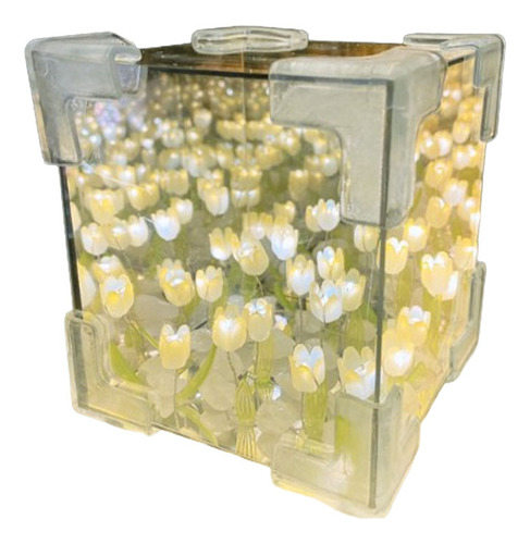Lámpara De Espejo Tulip Cube Para Bricolaje, Luz De Espejo C