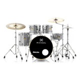 Bateria Michael Legacy Birch Bright 20,10,12,14 C/ Ferragem