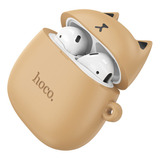 Audifonos Hoco Ew45 In Ear Bluetooth Tws Caramel Cat Color Café