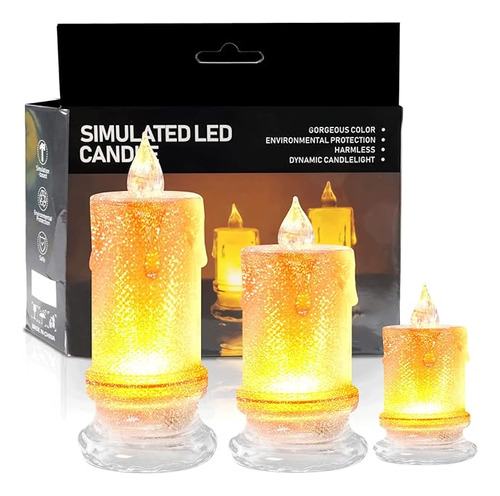 Velas Sin Velas Electricas Parpadeantes Sin Velas Led Blanca