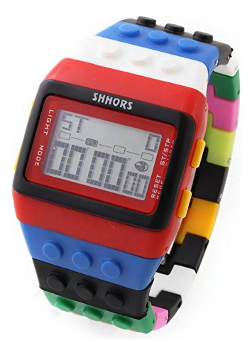 Reloj De Pulsera Unisex Digital De Colores Shhors