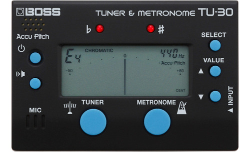 Afinador Cromático / Metrónomo Boss Tu-30