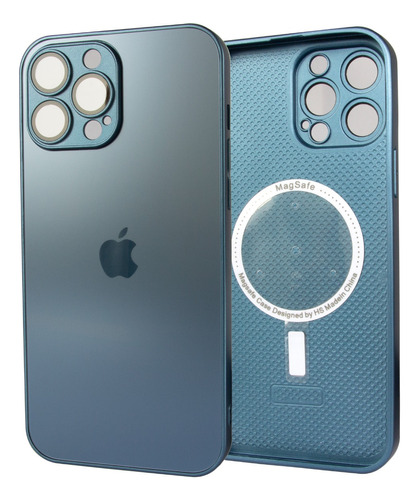 Capinha Case Magsafe P/ iPhone 13 Pro - 14 Pro Azul Marinho