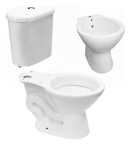 Kit Inodoro Largo Domani Piazza Mochila Bidet 1 O 3 Agujeros