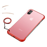 Funda Para iPhone Bordes Slim Sujetador D Anillo Metal +mica