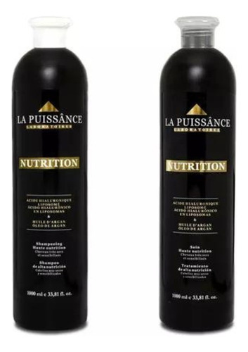 La Puissance Argán Nutrition Shampoo Acondicionador 1000 Ml 