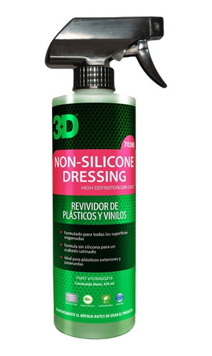 3d Non Silicone Revividor De Neumaticos Sin Silic - Allshine