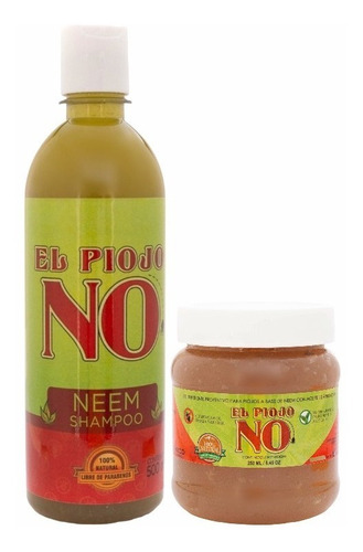 Shampoo De Neem El Piojo No 500 Ml + Gel De Neem 250 Ml