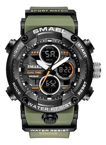 Reloj Deportivo Para Hombre Smael 8038 Resistente Al Agua 