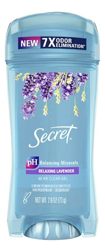 Desodorante Secret Clear Gel Lavender 73g Antitranspirante