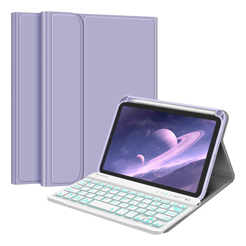 Funda Con Teclado Fintie P/ iPad Mini 6ta Generación, Morado