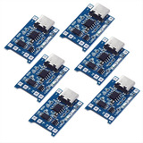 Pack 6 Modulos Tp4056 Para Cargar Li-ion De 3.7v