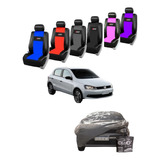 Combo Cubre Asientos Tapizado + Cubre Coche Uv Gol Nuevo 5p