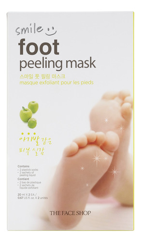 The Face Shop Smile - Mascarilla Peladora De Pies, K-beauty