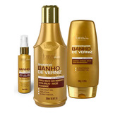 Kit Banho De Verniz Shampoo, Cond. E Sérum Forever Liss