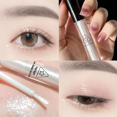 Sombra De Ojos Diamond Eyeshadow Liquid Glitter Pearly Shimm