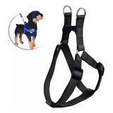 Arnes Pretal Perro Ajustable Mascotas Mediano Negro