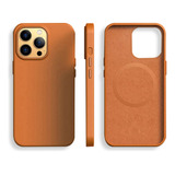 Funda De Leather For iPhone 15 Pro Max For Magsafe Uso Rudo