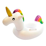 Flotador Inflable Unicornio Niño Piscina 60cm Blanco Economi