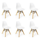 Kit 6 Cadeira Infantil Para Escrivaninha Charles Eames Eiffe