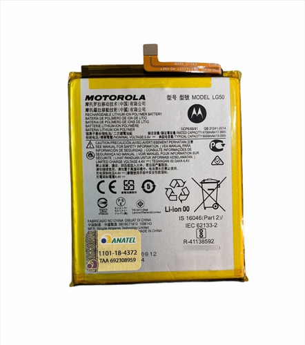 Bateria Motorola One Fusion Plus Xt2067 Lg50 Original 