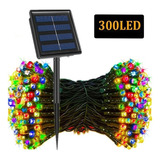 Guirnalda Luces Led Solares Exteriores Impermeable 300 Led