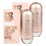 Paquete Carolina Herrera 212 Vip Rosé Dama Original 2 Pzas