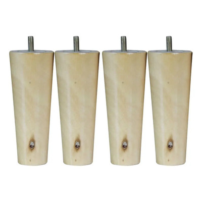 Mg Sofá Cama De Pie Piernas Del Gabinete Natural 15cm H