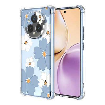 Funda Para Realme 14 Pro 5g Transparente Tpu Carcasa Con Flores Dibujos