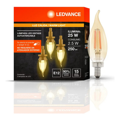 Foco Decorativo Led Vela 2.5 W Dimeable Ledvance | MercadoLibre