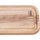 Tabla De Madera Rectangular Con Mango 46x23 Cm Tramontina Color Marrón