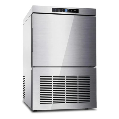 Fabrica De Hielo Imbera Fhi-20 Acero Inoxidable Producción 22kg Por Día Hielo Tipo Cubo Depósito 6kg Incluido Pantalla... Plateado