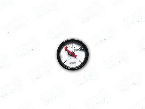 Reloj Presion Aceite Fondo Blanco 12v 80lbs/p2 D52mm
