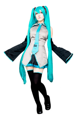 Cosplay Inspirado En Miku Hatsune Tallas Personalizadas!